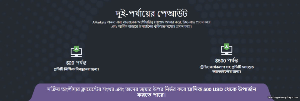 AMarkets Partners-এ CPL এবং CPA অ্যাফিলিয়েট প্রোগ্রামে সুযোগ AMarkets Partners-এ CPL এবং CPA অ্যাফিলিয়েট প্রোগ্রামে সুযোগ