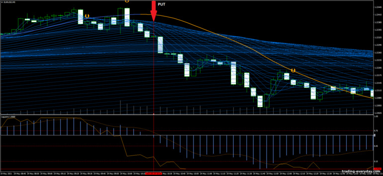 বাইনারি বিকল্পের জন্য কৌশল, ফরেক্স এবং CFD - Scalping Panther: সিগন্যাল ডাউন