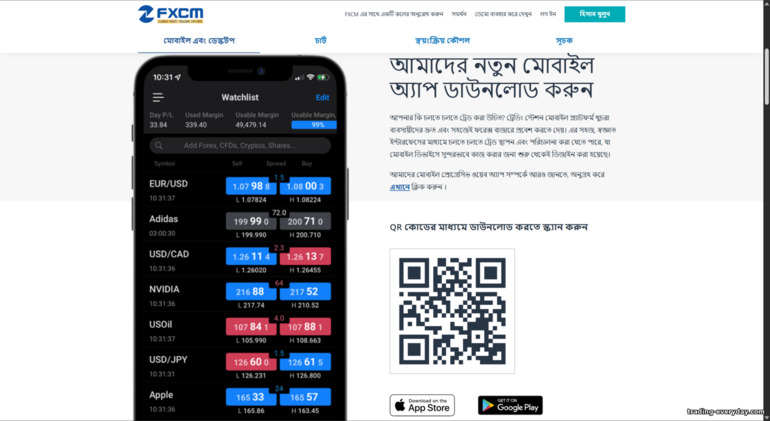 FXCM মোবাইল ট্রেডিং অ্যাপ FXCM মোবাইল ট্রেডিং অ্যাপ