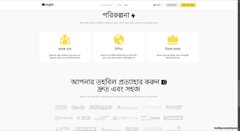 KingFin-এর সহযোগিতার শর্তাবলী