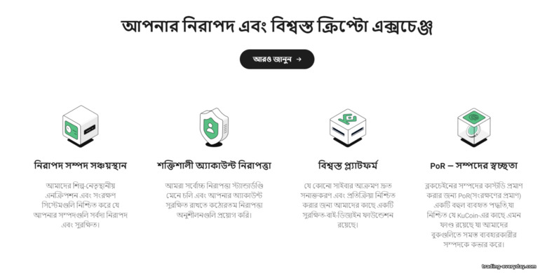 KuCoin নিরাপত্তা এবং নির্ভরযোগ্যতা