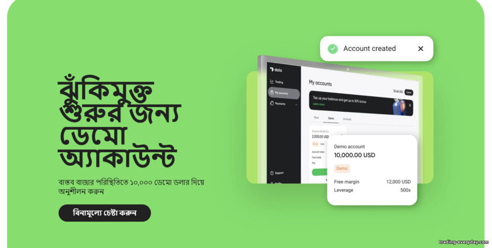 Doto ডেমো অ্যাকাউন্ট