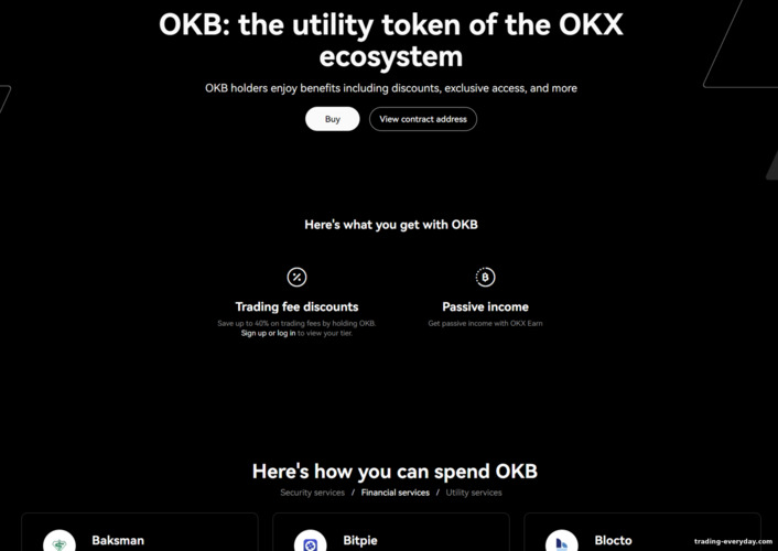 OKX প্ল্যাটফর্মে OKB টোকেন