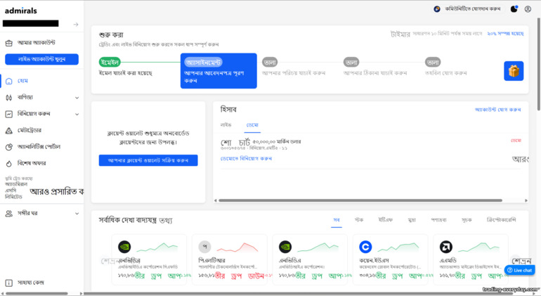 Admirals ট্রেডিং অ্যাকাউন্ট Admirals ট্রেডিং অ্যাকাউন্ট