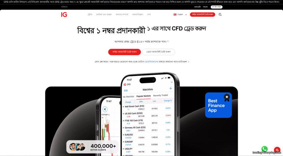 IG Markets অফিসিয়াল ওয়েবসাইট IG Markets অফিসিয়াল ওয়েবসাইট