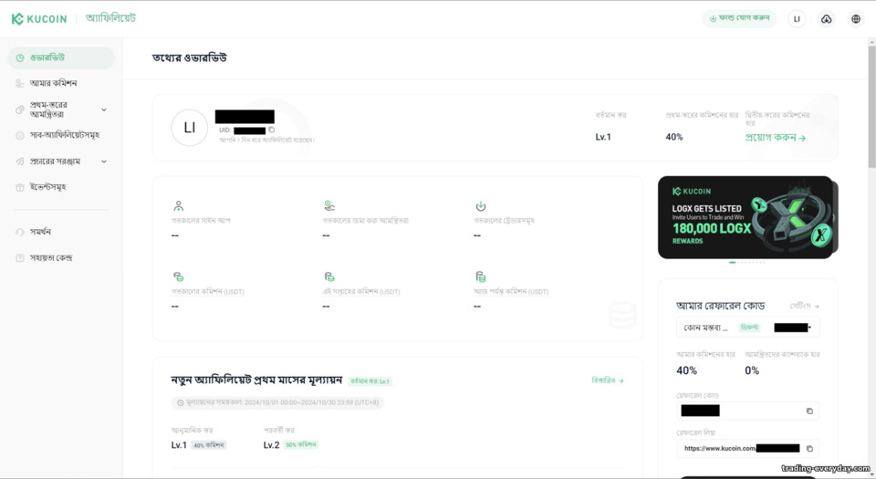 KuCoin অ্যাফিলিয়েট প্রোগ্রাম KuCoin অ্যাফিলিয়েট প্রোগ্রাম